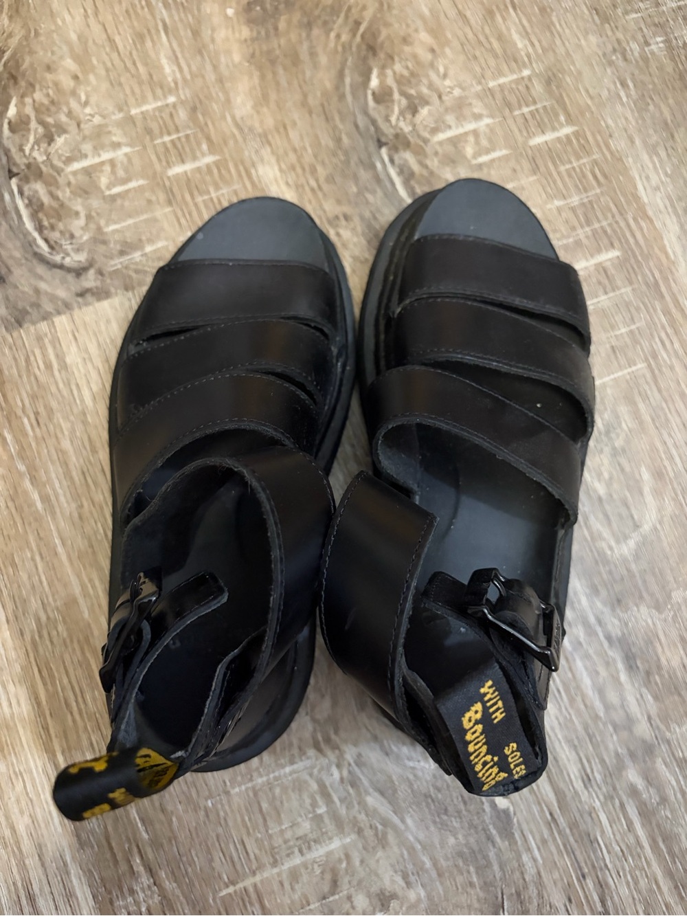 Dr. Martens Gryphon Fisherman Platform Sandals - Black - Picture 3 of 4